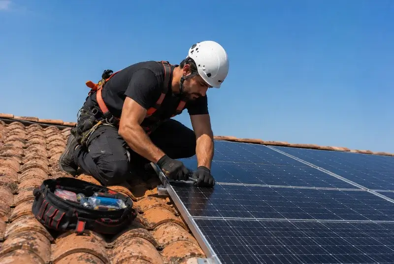 Maintenance et monitoring de panneaux solaires à Viane